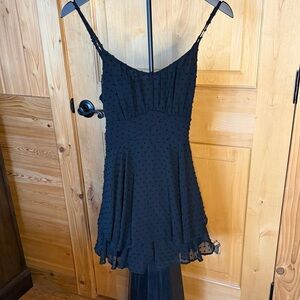 Peach Love California Black Textured Top